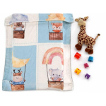 Cobertor para bebé estampado tema «Animais»