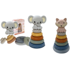 Brinquedo para empilhar argolas tema «Animais»