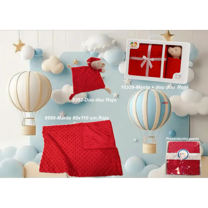 Conjunto Manta e Doudou de Urso