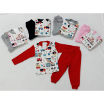 Pijama 2 peças cardado tema «Comboio»