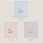 Cobertor de cama tema «Urso na Lua»
